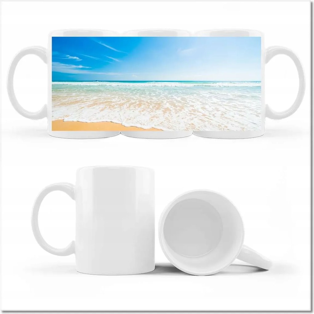 Bögre fényképpel Tengerpart, szép