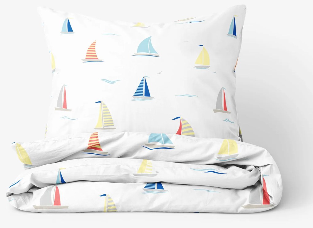 Goldea pamut ágyneműhuzat - vitorlások 140 x 220 és 70 x 90 cm
