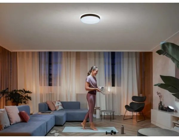 Philips - dimmelhető LED mennyezeti lámpa Hue ENRAVE L LED/33,5W/230V fekete+ távirányító