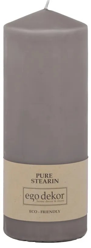 Top szürke gyertya, égési idő 50 óra - Rustic candles by Ego dekor
