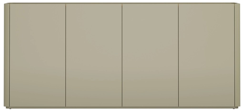 Elivo négyajtós komód 200 cm - eukaliptusz / baltic dune tölgy