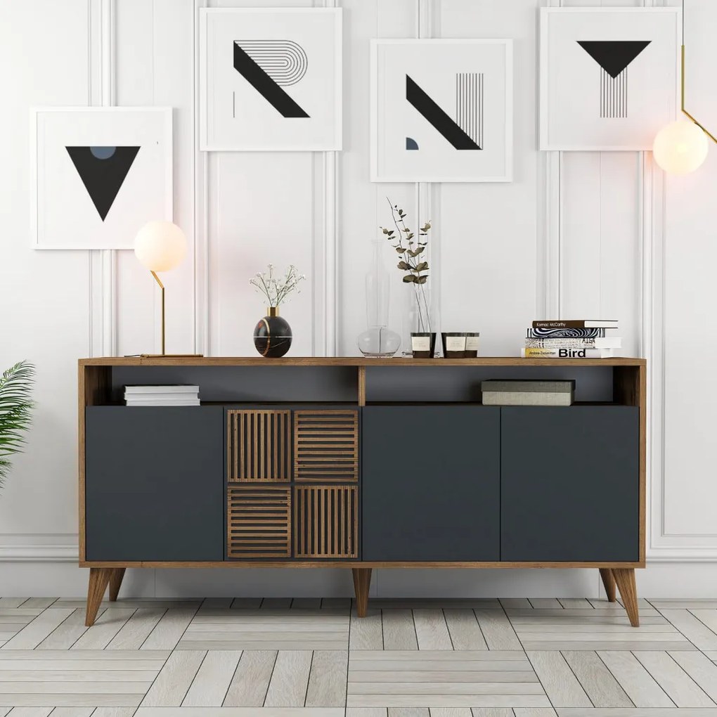 Milan 160 - Walnut, Anthracite