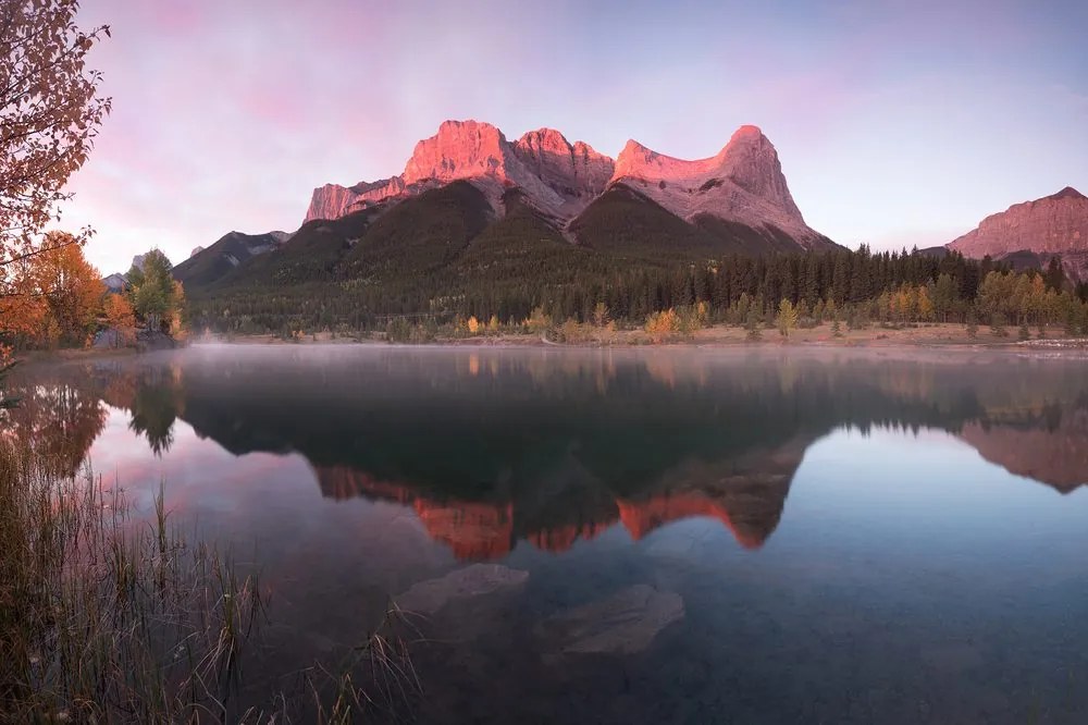 Fotótapéta naplemente a Dolomitok felett