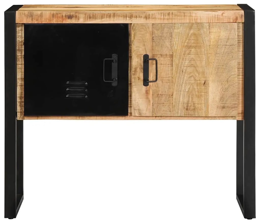 Konzolszekrény 90x35x75 cm Tömör durva fa mangó