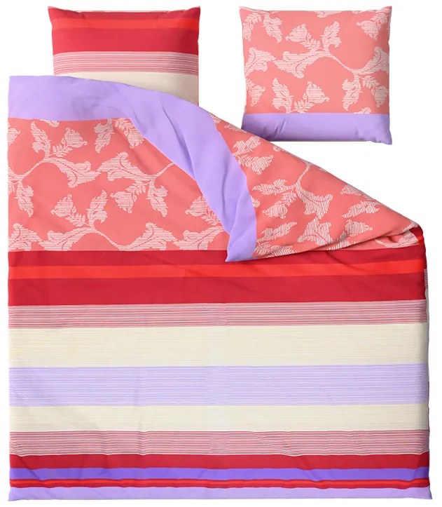 Renforcé pamut ágynemű IMARA piros Ágyneműhuzat mérete: 2 db 80 x 80 cm | 200 x 200 cm