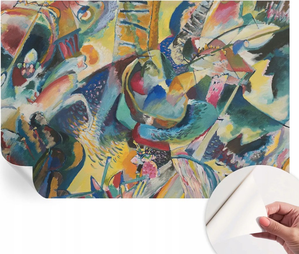 Dekoratív öntapadós fotótapéta irodába Színes absztrakt 152x104 cm