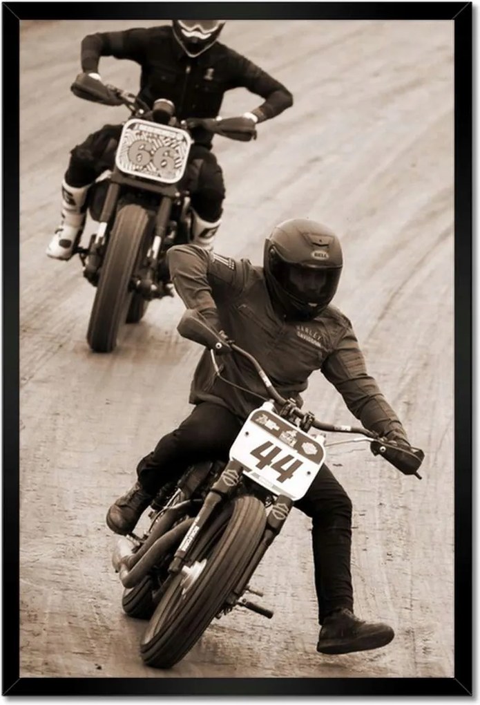 Poszterek keretben 40x60 Harley Davidson Motorkerékpár