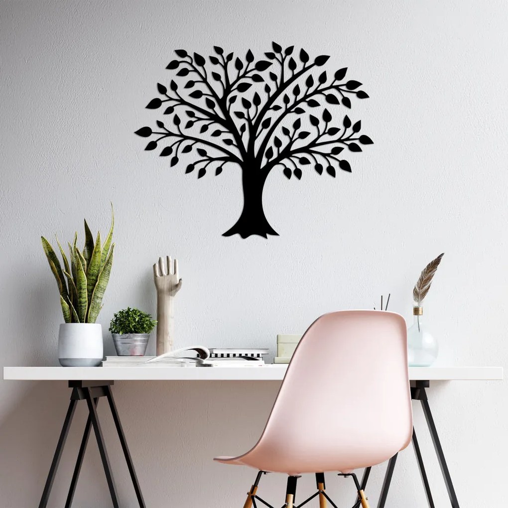 Tree fém fali dekoráció, 70×57 cm