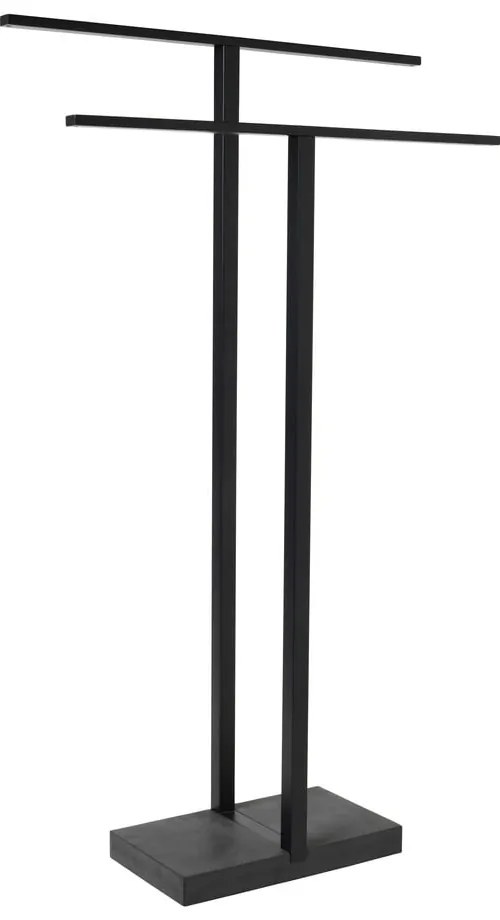 Fekete fém törölközőtartó, magasság 86 cm - Blomus