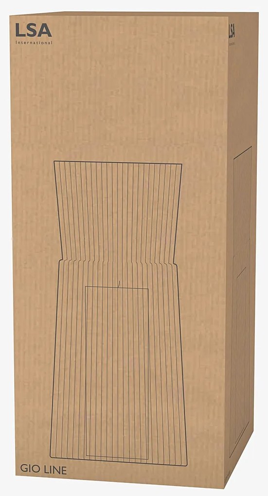 Gio Line váza, magassága 38 cm, átlátszó - LSA International