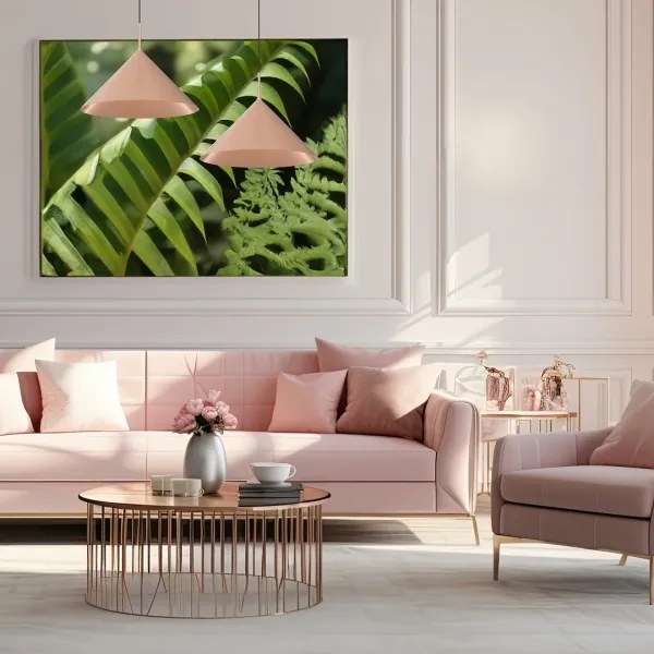 Zsinóros függeszték CAPITAL 1xGX53/15W/230V átm. 46 cm rózsaarany