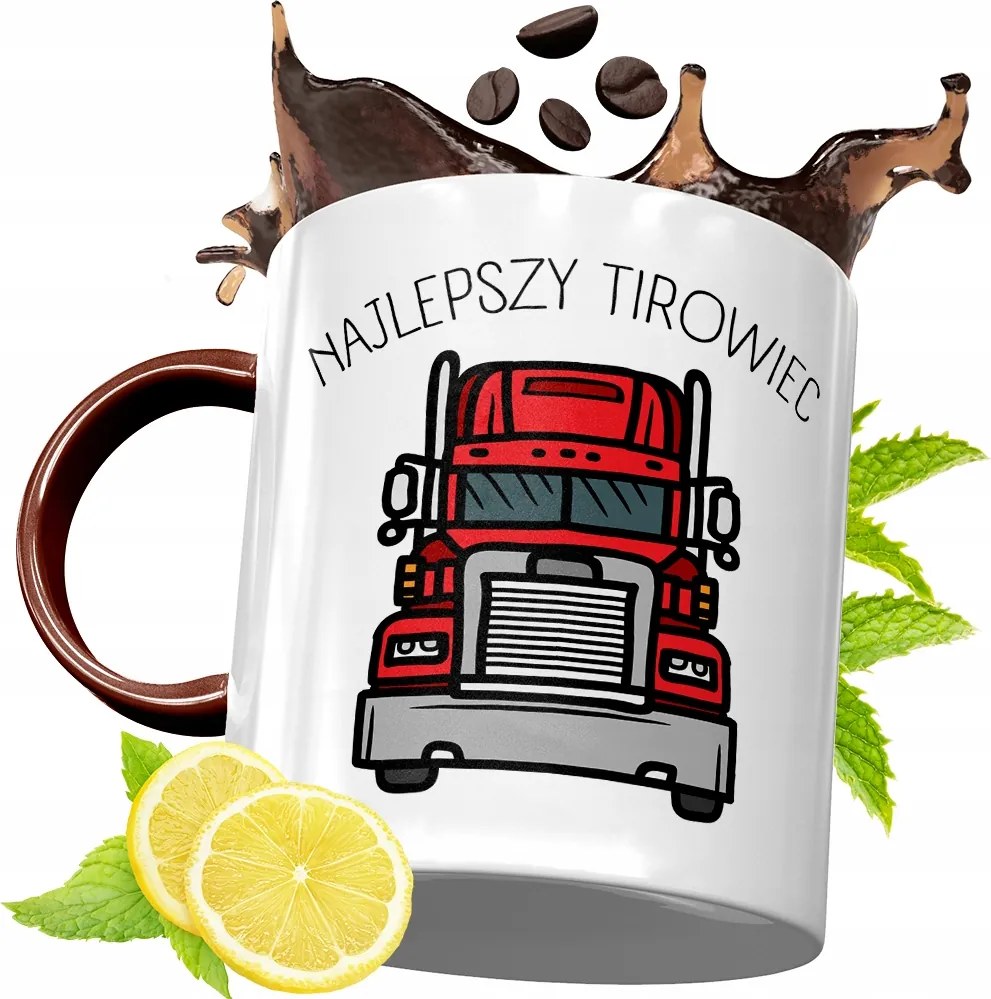 Bordó Bögre Kamionosoknak Születésnapi Ajándék fényképes nyomtatással
