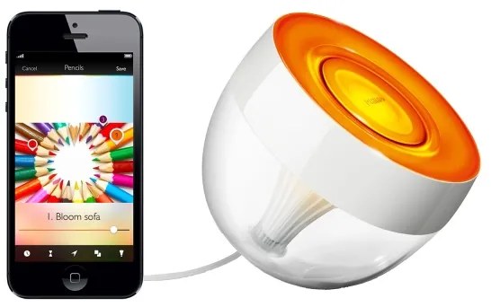 Philips Hue IRIS LED RGB asztali lámpa, állítható, 8,2W, 230V, fehér