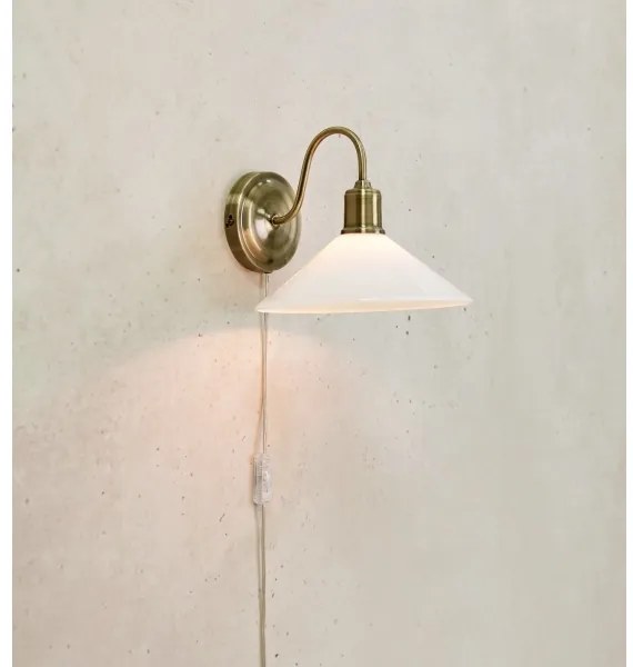 Markslöjd 108865 - Fali lámpa VELA 1xE27/40W/230V réz/fehér