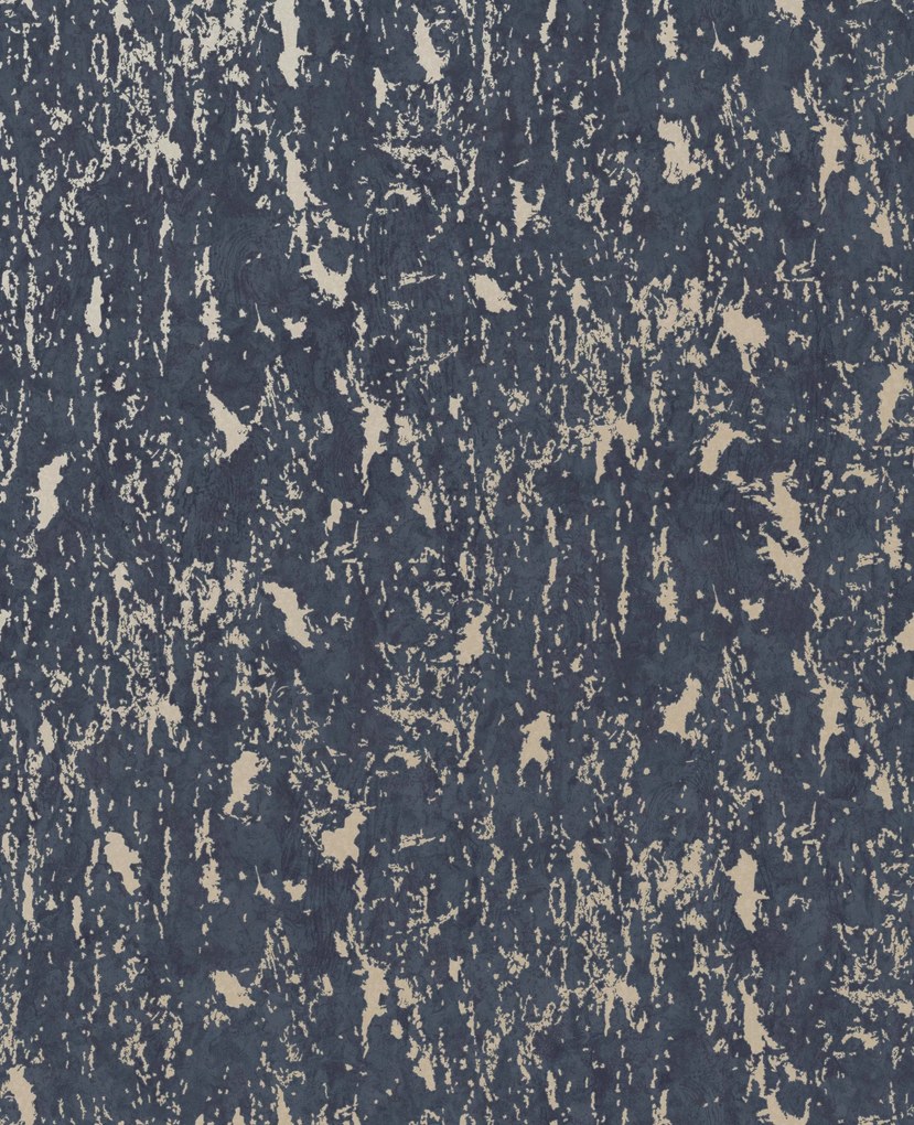 Tapéta Sötétkék Mintás Fényes Kopás Tapéta