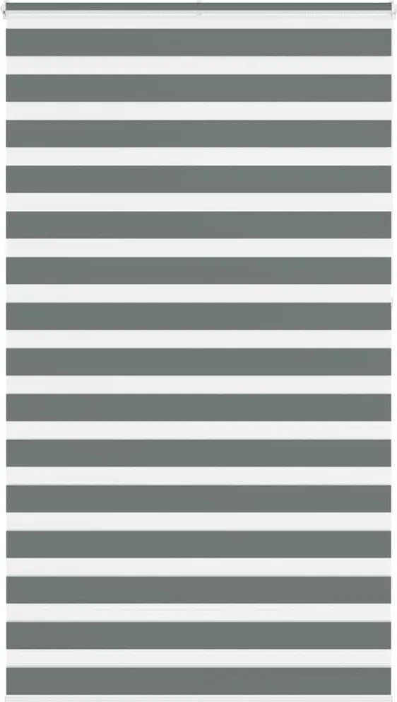 vidaXL zebrafüggönnyel sötét szürke szövetszélesség 115,9cm poliészter