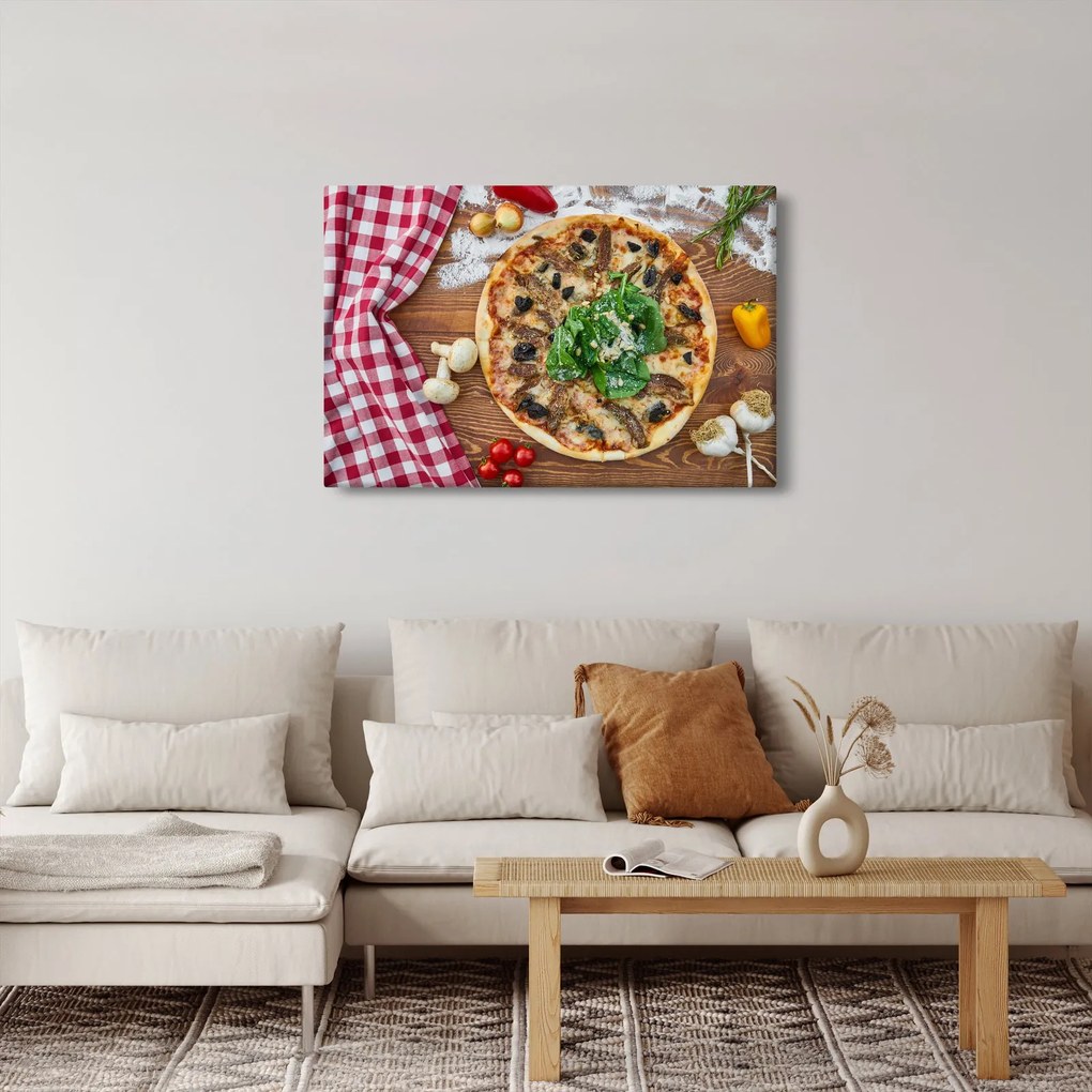 Pizza képe (90x60 cm)