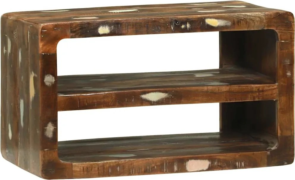 vidaXL TV szekrény Sokszínű 60 x 32 x 36 cm Tömör újrahasznosított fa