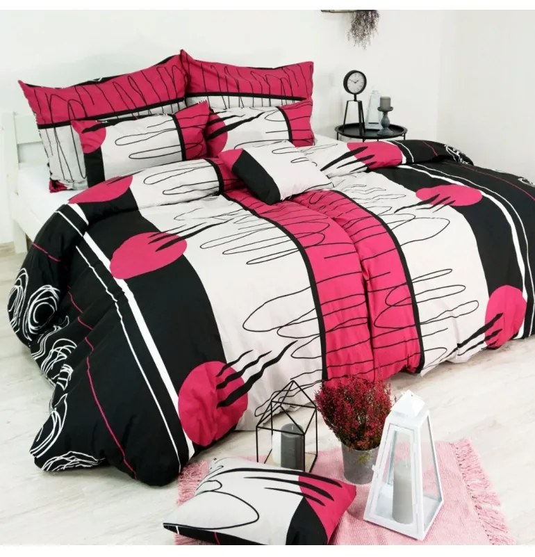 EMI Split bordó ágyneműhuzat, A standard egyszemélyes ágy szett tartalma: 1x 140x200 + 1x 70x90