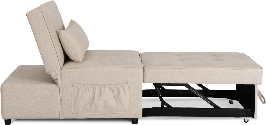 Dönthető, alvófunkciós fotel iberis 80 cm bézs, fotel