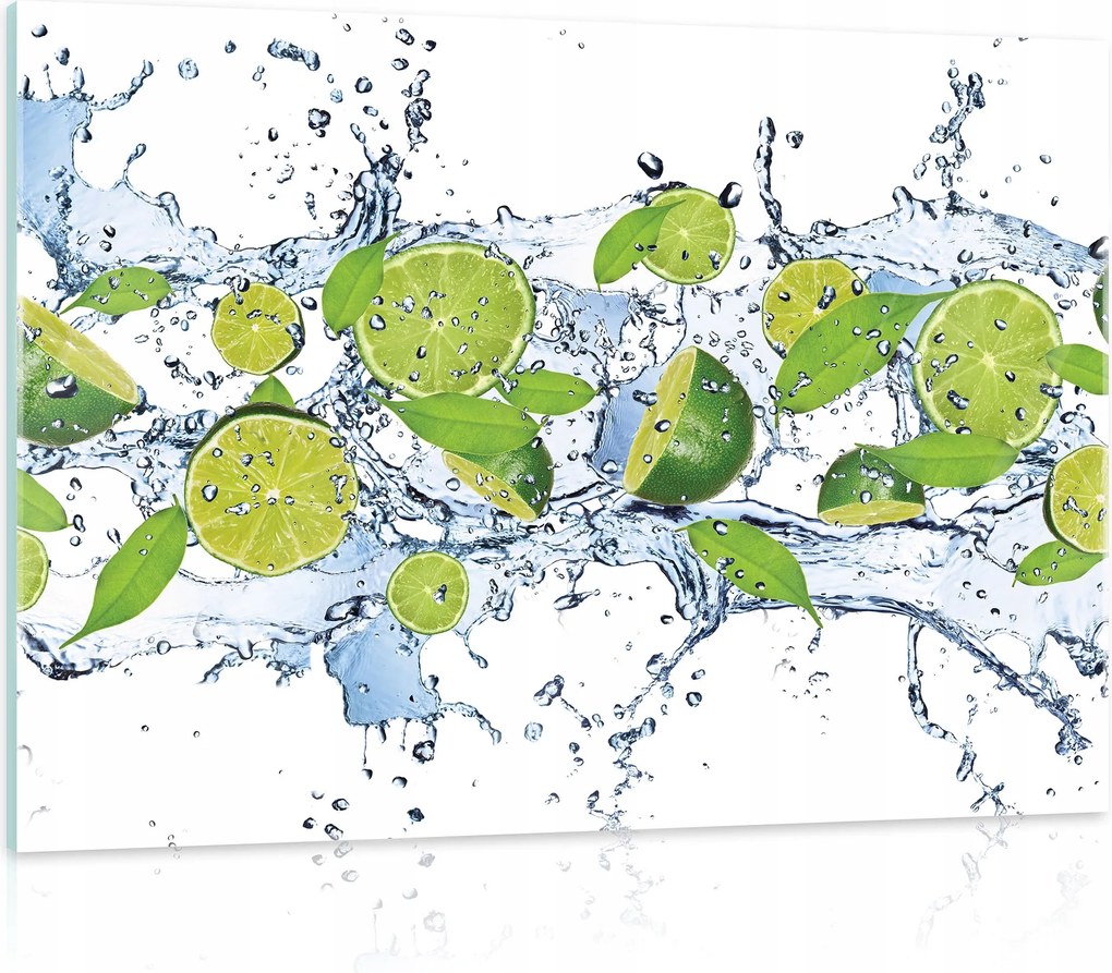 Üvegfestmény konyhába Lime XL 80x60