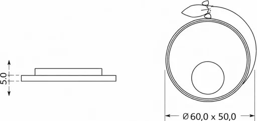 Brilagi - LED gyerek mennyezeti lámpatest STARSHIP LED/64W/230V 3000/4500/6000K kék