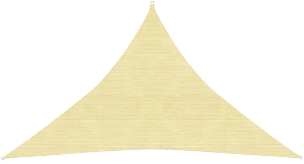 bézs HDPE napvitorla 160 g/m² 2,5 x 2,5 x 3,5 m