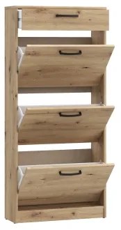 Cipőtároló KAVI artisan tölgy