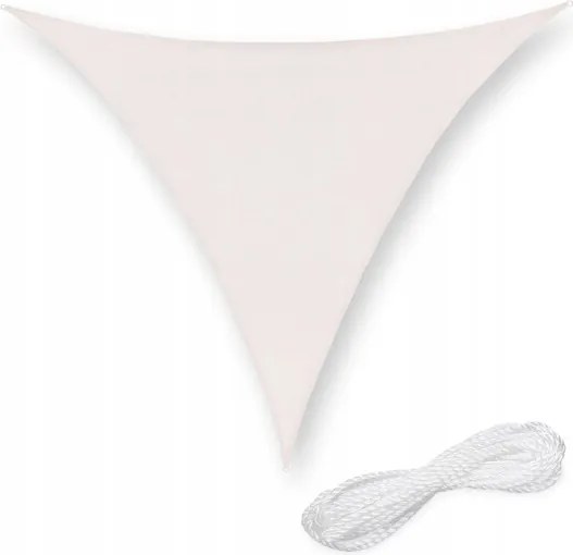 Háromszög alakú napellenző 2x2x2 m, Hdpe szövet, UV-álló, fekete szín