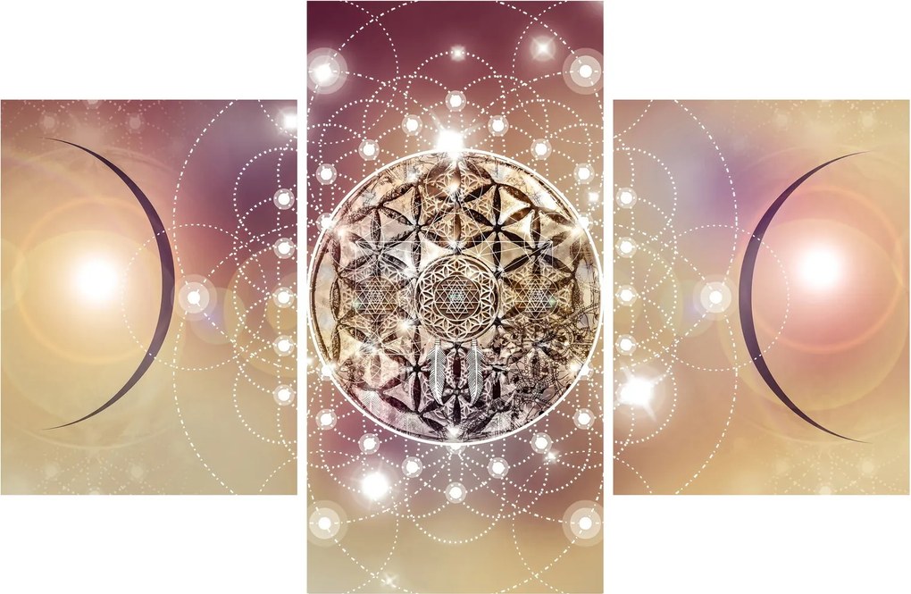 Kép - Mandala elemekkel (90x60 cm)
