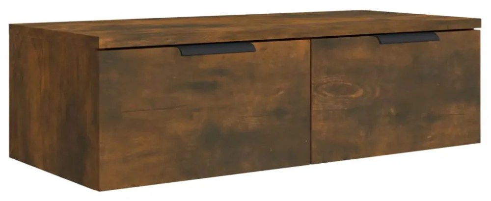 füstös tölgy színű szerelt fa faliszekrény 68 x 30 x 20 cm