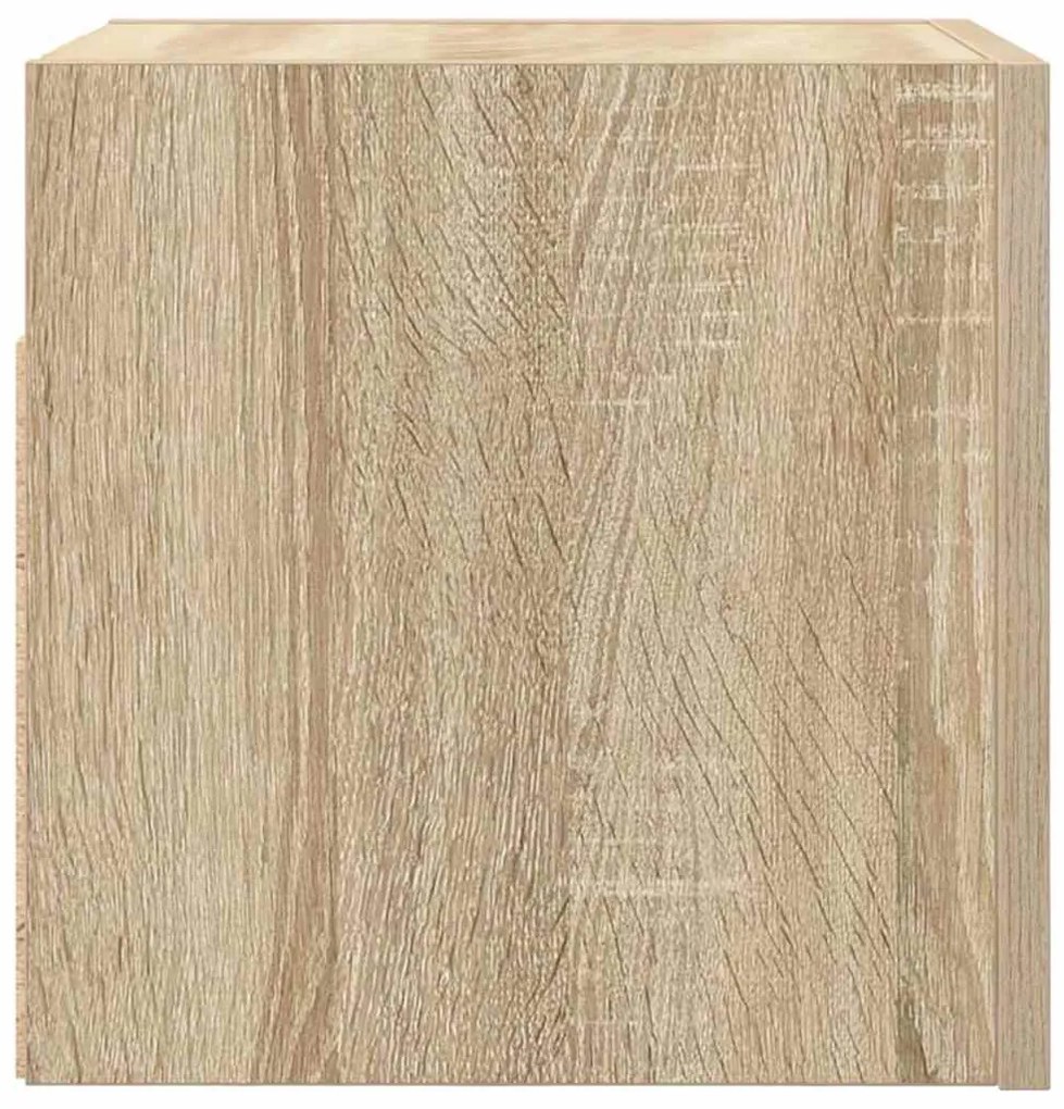 2 db sonoma tölgy falra szerelhető TV-szekrény 30,5x30x30 cm
