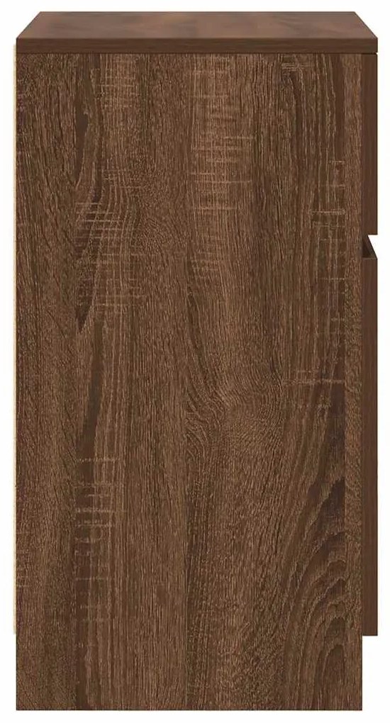 barna tölgyszínű szerelt fa éjjeliszekrény 39x35x65 m
