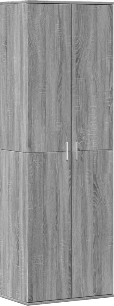 vidaXL szürke sonoma színű szerelt fa magasszekrény 60 x 35 x 180 cm