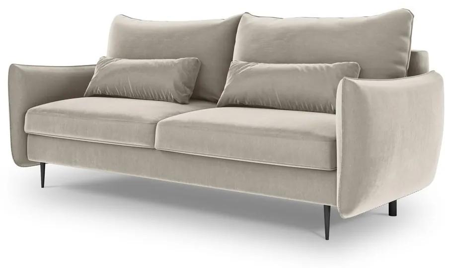 Vermont bézs kinyitható kanapé tárolóhellyel - Cosmopolitan Design