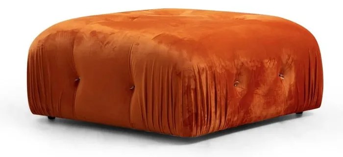 Narancssárga bársony puff Bubble – Artie