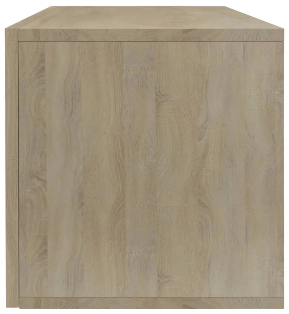sonoma tölgy színű szerelt fa lemeztároló doboz 71 x 34 x 36 cm