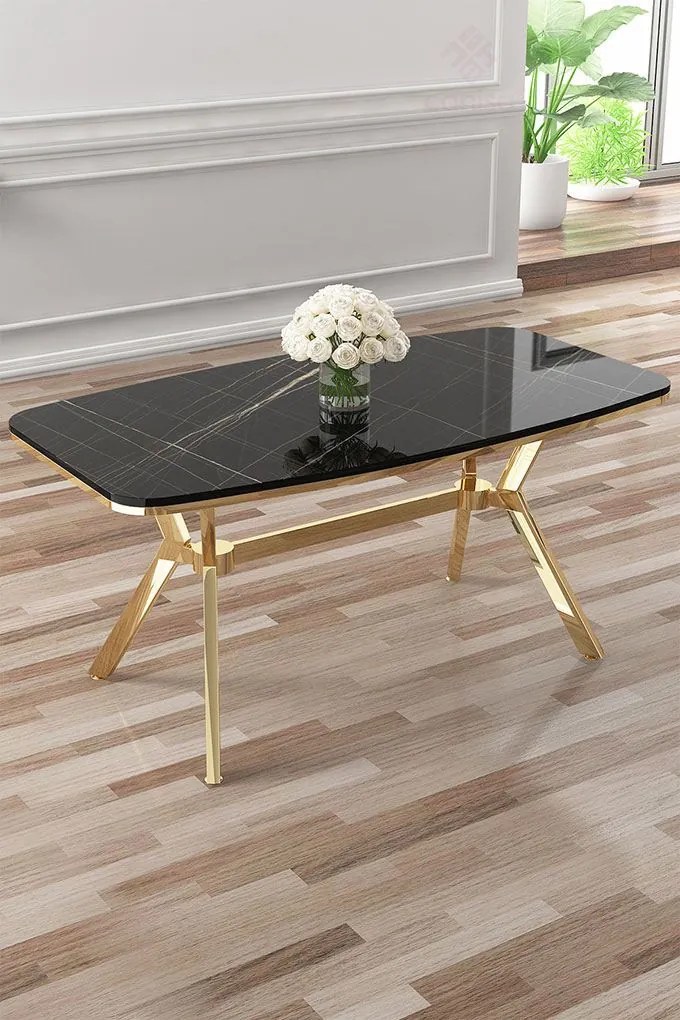 Esla - Black Marble, Gold