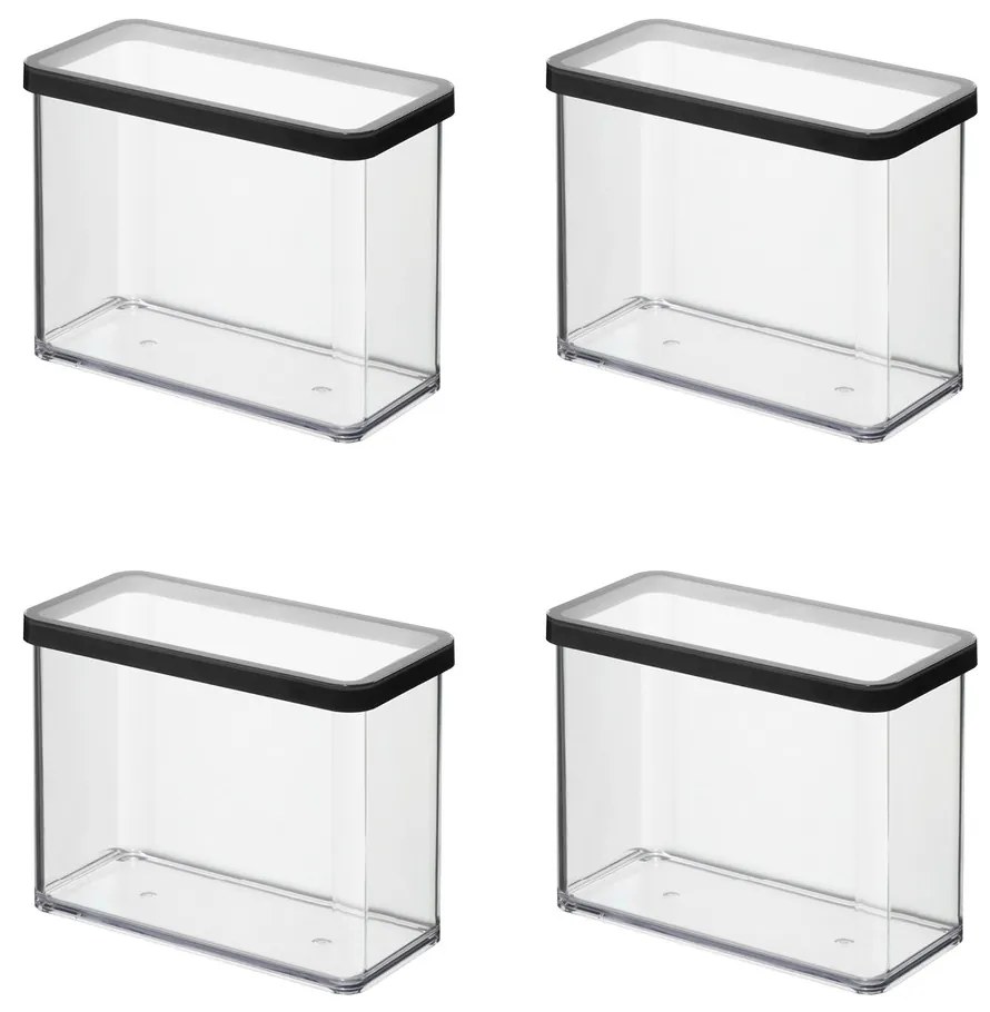 ROTHO LOFT MŰANYAG KONYHAI TÁROLÓDOBOZ - 4X2,1 L (20 x 10 x)