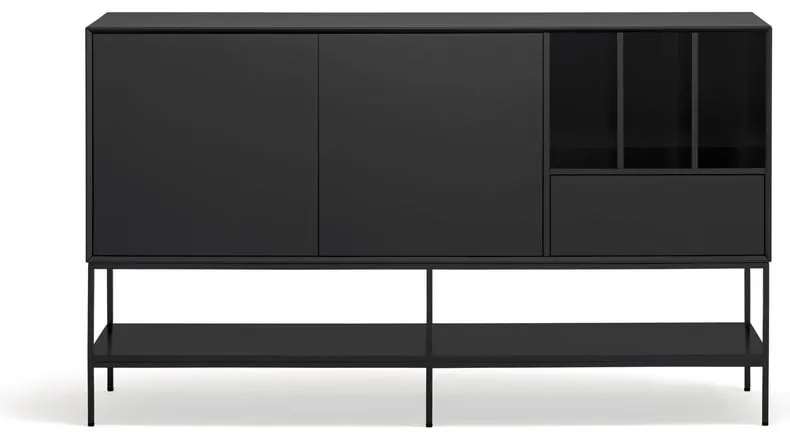 Fekete komód 166x98x45 cm Platt – Teulat