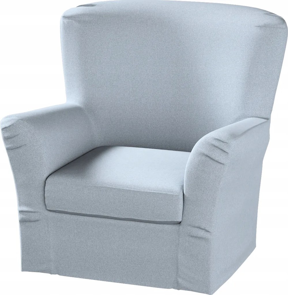 Dekoria Tomelilla magas fotelhuzat Ikea könyvjelzőkkel kék