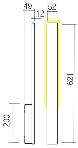 Redo 90869 - REFLEXA LED kültéri fali lámpa/6W/230V IP54 fehér