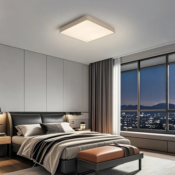 Brilagi-LED dimmelhető mennyezeti lámpatest POOL LED/36W/230V 3000-6000K 40x40 cm bézs+távirányítóval