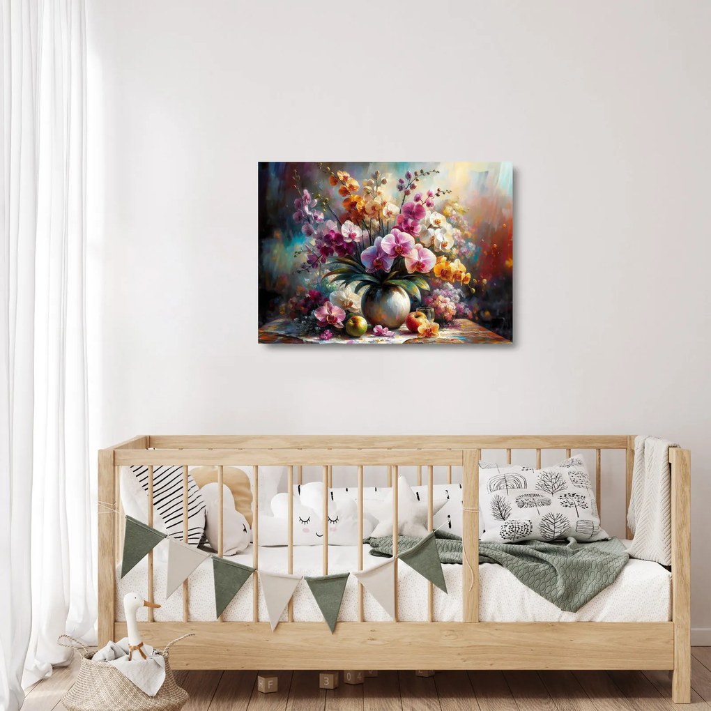 Üveg kép - Virágváza II. (70x50 cm)