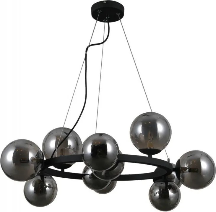 ITALUX PND-30223-11 MONTORA Modern Függesztett Lámpa Fekete, Füstös G9 IP20
