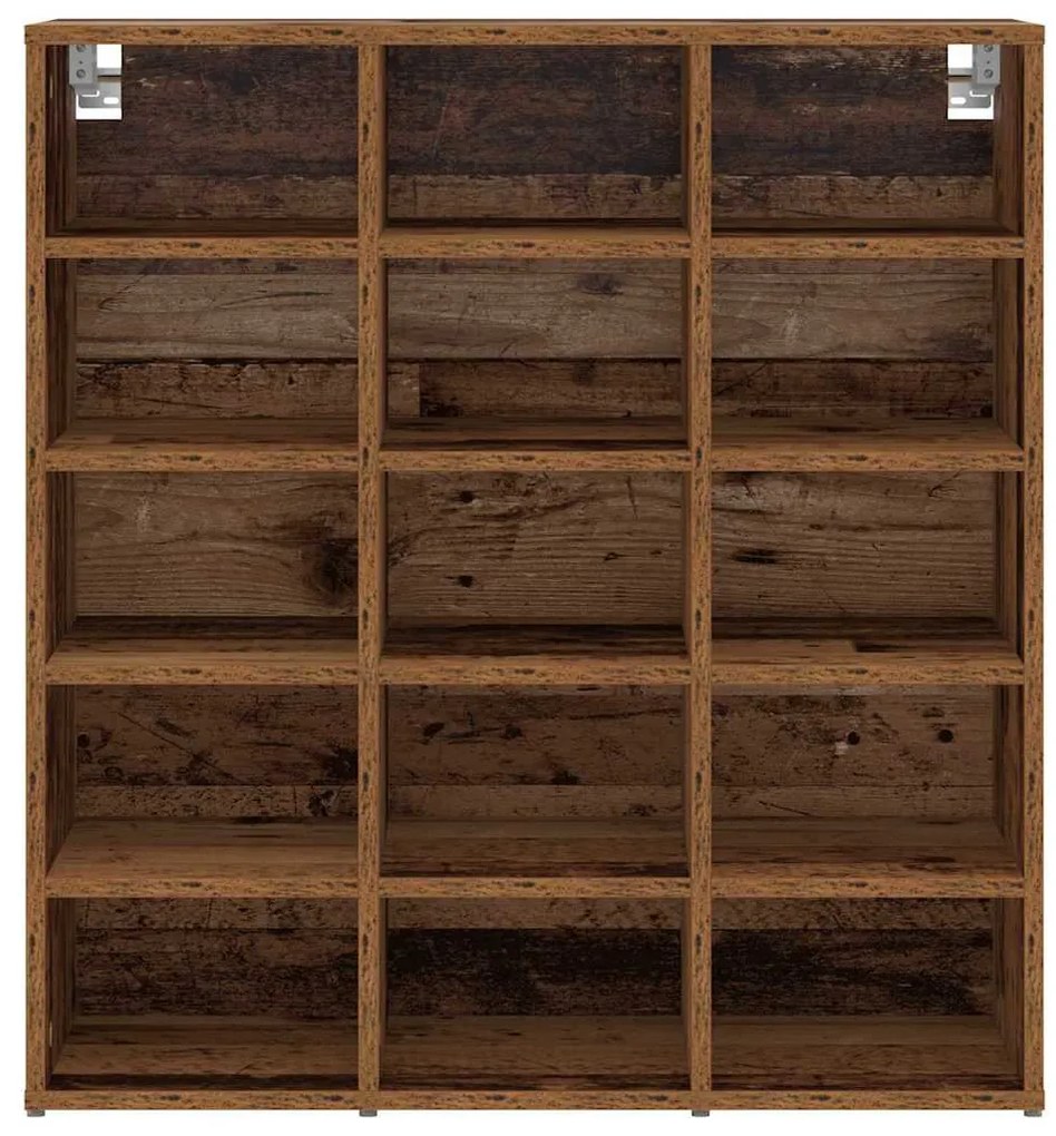 Cipősszekrény polcokkal Régi fa 77.5 x 30 x 83.5 cm Faanyag