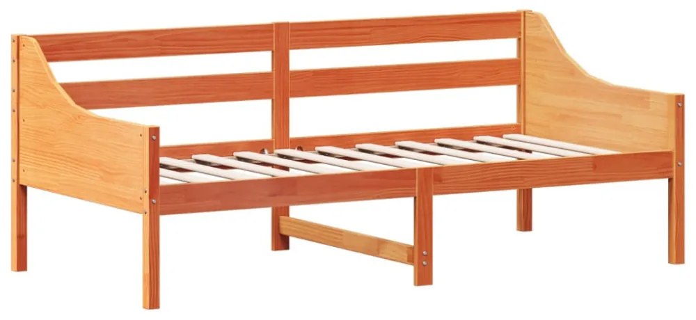 kanapéágy ágy matrac viaszbarna 75x190 cm tömör fa fenyőfa