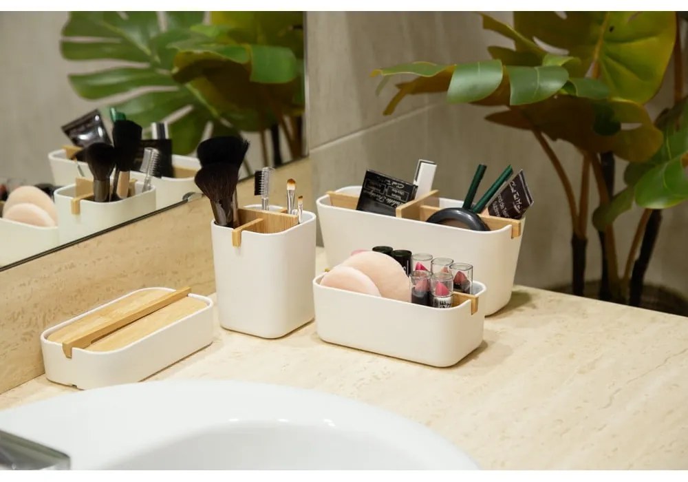 Ecologic fehér fürdőszobai rendszerező, 8,4 x 7,8 cm - Compactor