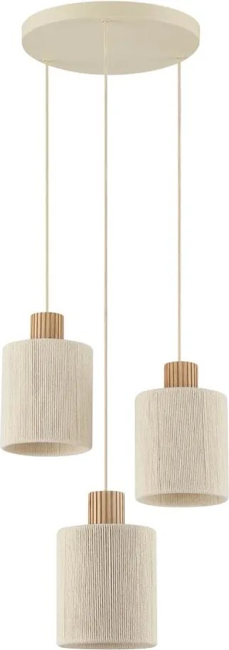 Brilliant - ARLO kábeles csillár 3xE27/20W/230V, Ø 40 cm, krémszínű