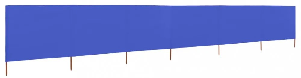 azúrkék 6-paneles szövet szélfogó 800 x 80 cm
